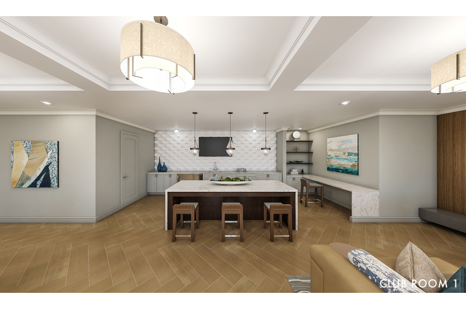 Couple with coffee mugs enjoying scenic views out the large windows at Seascape at Weymouth