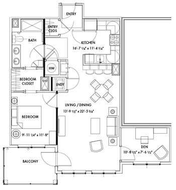 Seascape at Weymouth typical floorplan