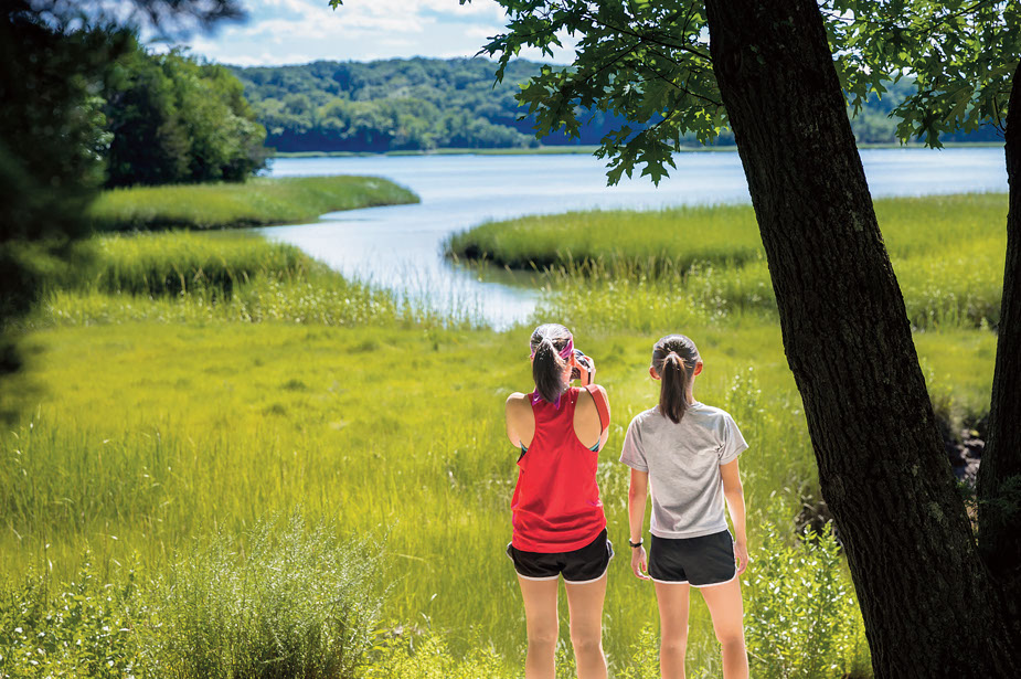 Walkers enjoy Bear Cove Park
