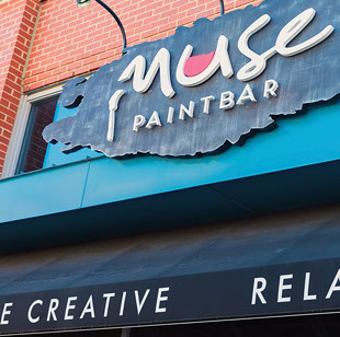 Muse Paintbar near Seascape at Weymouth